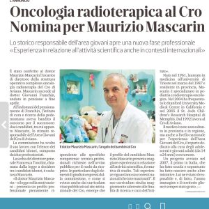 Oncologia radioterapica al Cro